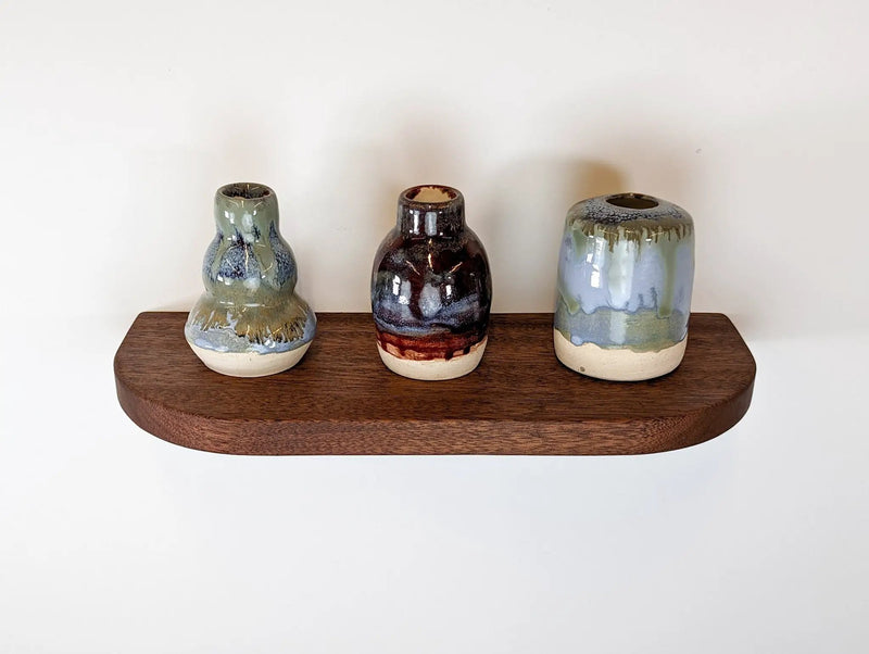 Thin Oak Floating Shelf with Rounded Corners by NookWoodworking