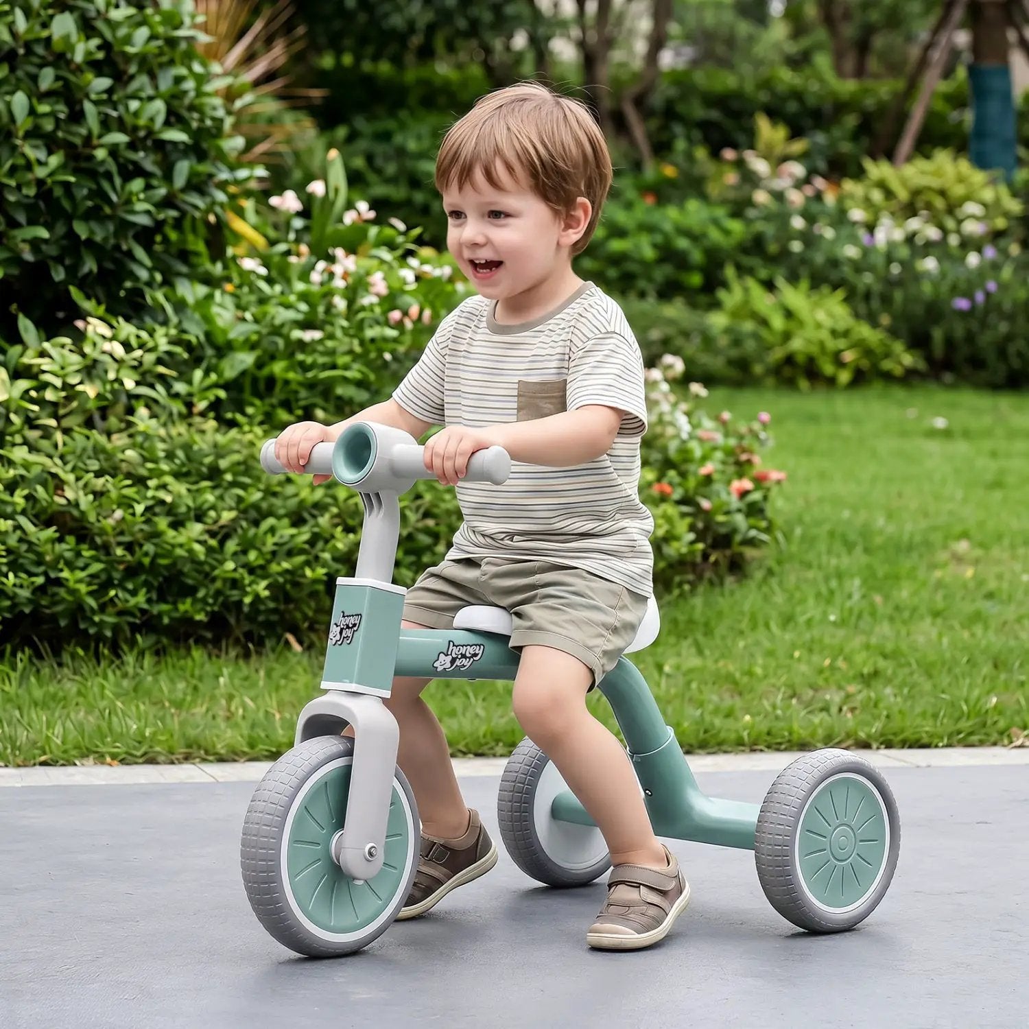 Convertible Toddler Trike with 86° Limited Steering Angle by DirectDeals