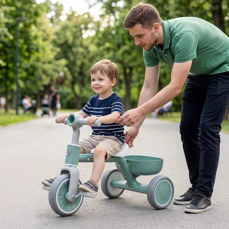 Convertible Toddler Trike with 86° Limited Steering Angle by DirectDeals
