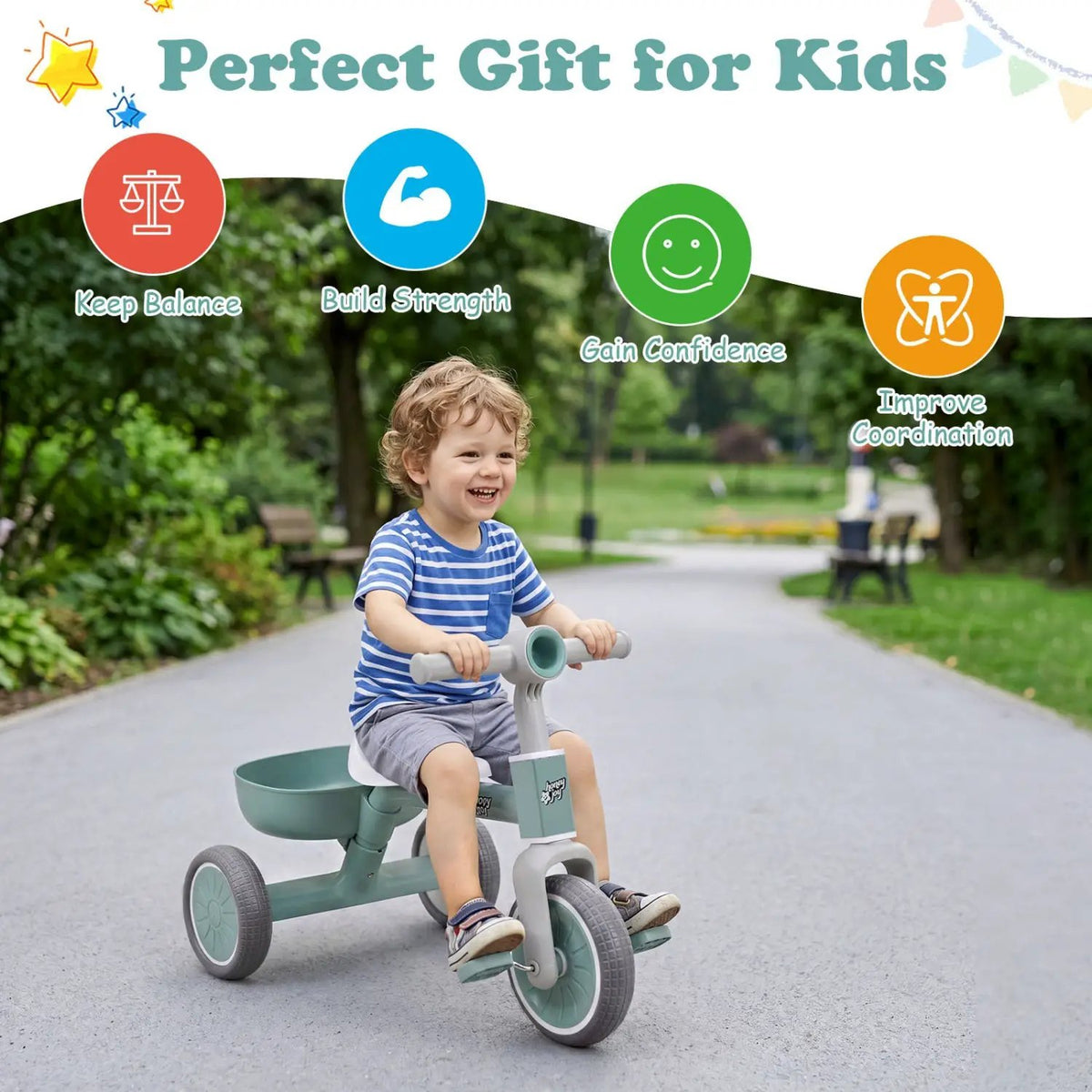 Convertible Toddler Trike with 86° Limited Steering Angle, photo 6 of 16
