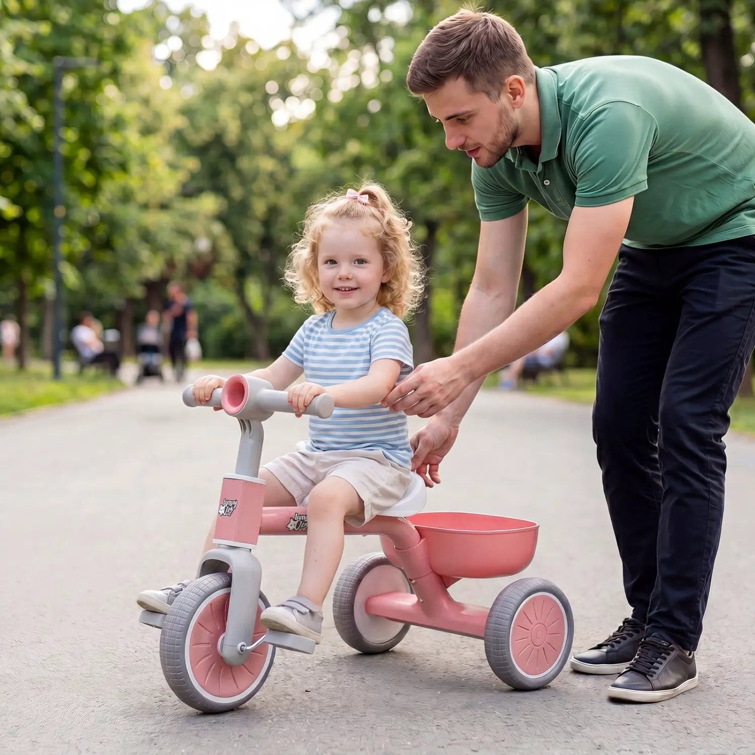 Convertible Toddler Trike with 86° Limited Steering Angle by DirectDeals