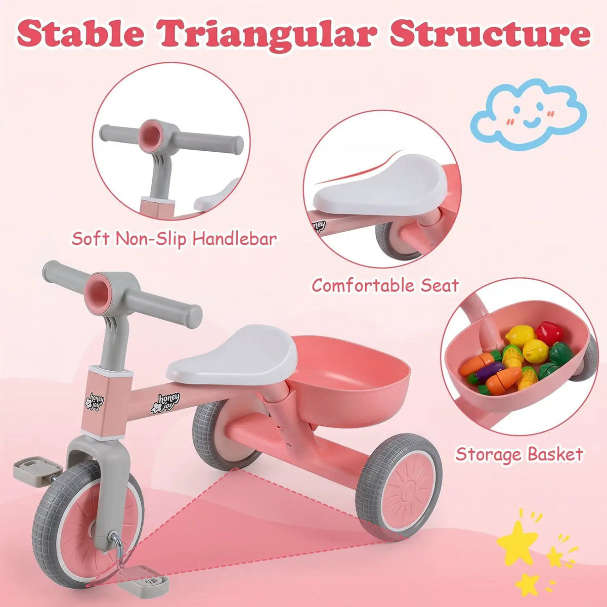 Convertible Toddler Trike with 86° Limited Steering Angle, photo 15 of 16