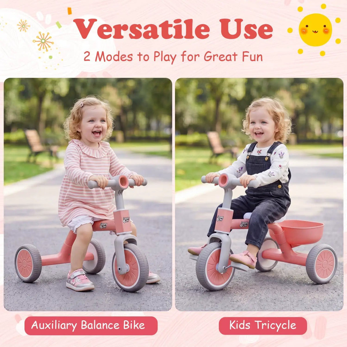 Convertible Toddler Trike with 86° Limited Steering Angle, photo 14 of 16