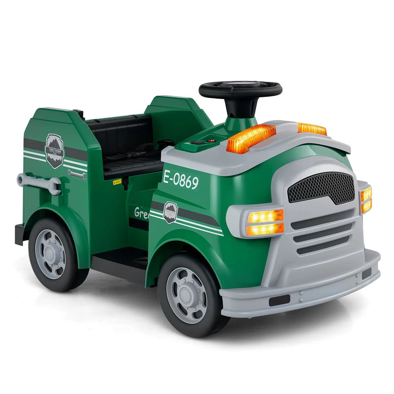 12V Toddler Fire Toy Car with Shovel and Wrench for Ages 37-95 Months by DirectDeals
