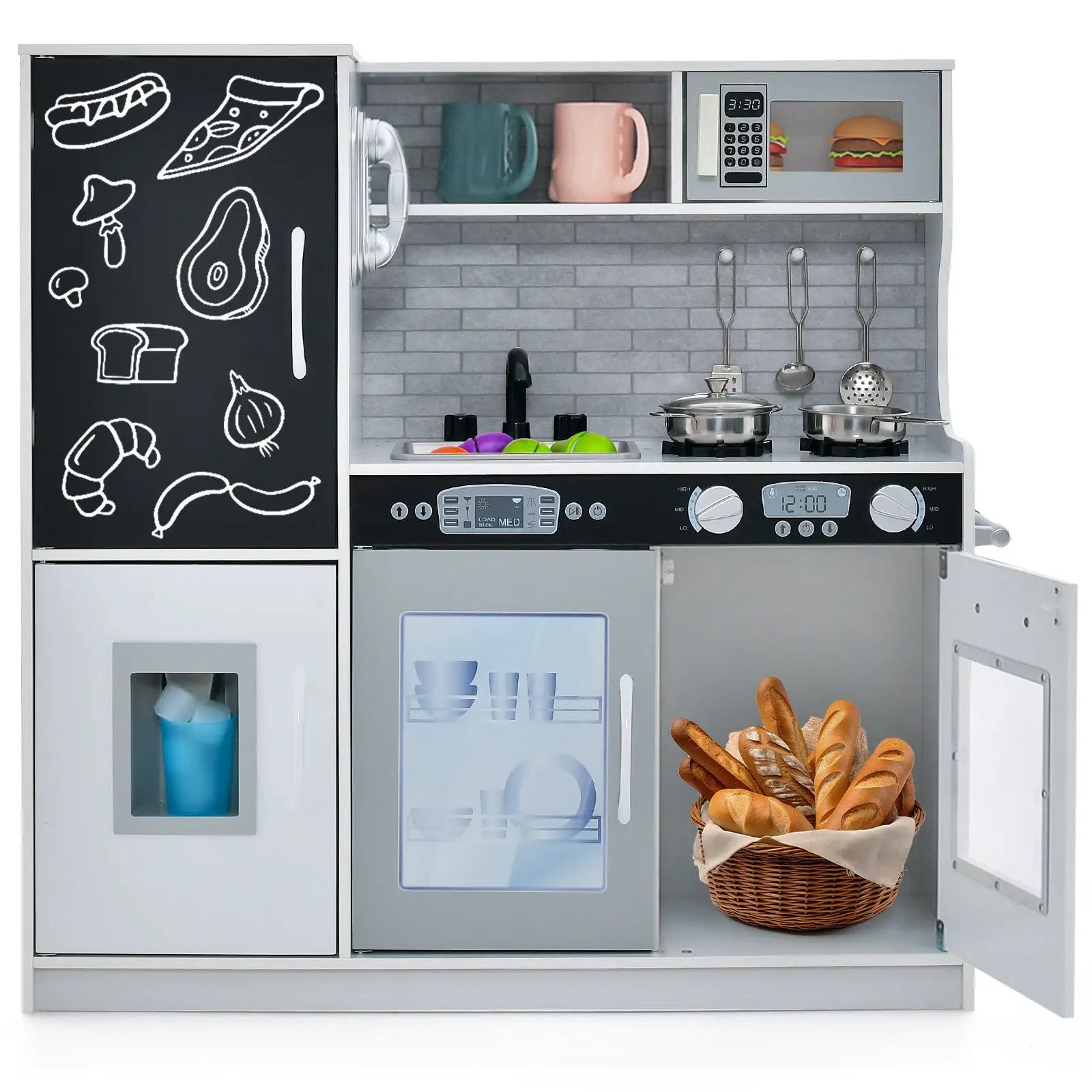 Toddler Pretend Play Kitchen for Boys and Girls 3-6 Years Old by DirectDeals