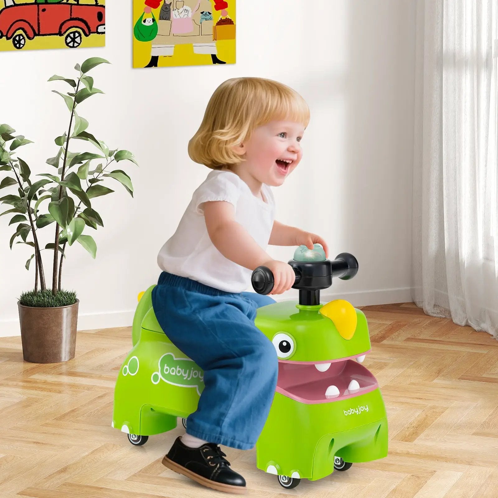 Toddler Ride on Toy Walking Sliding Car with Lights and Music by DirectDeals