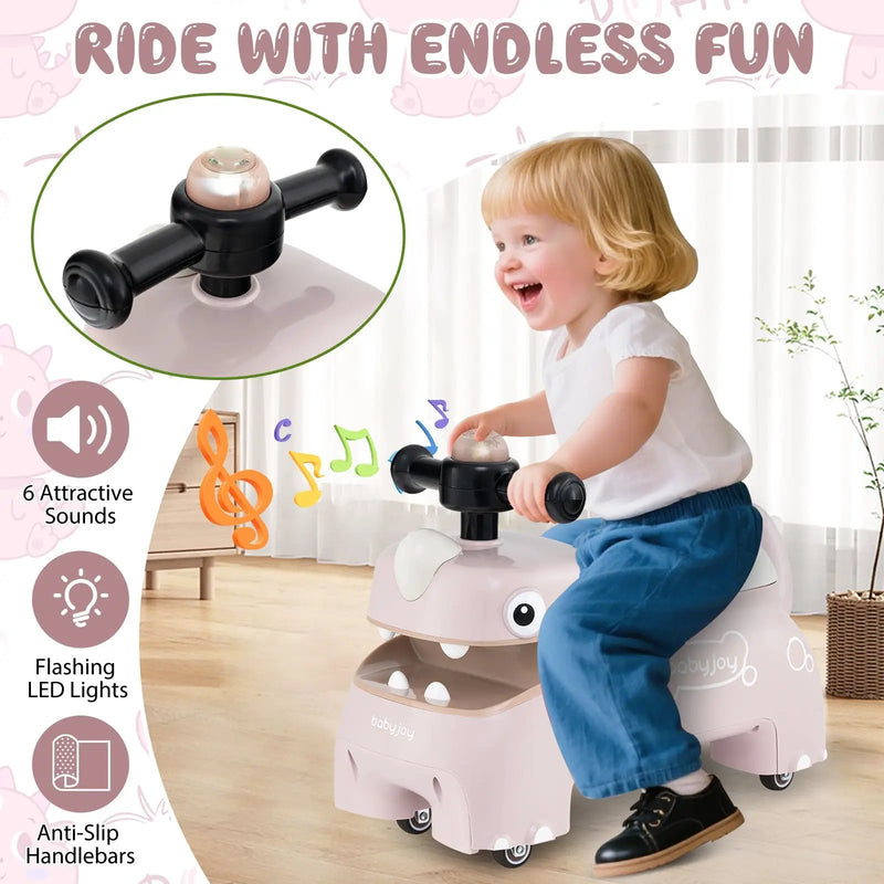 Toddler Ride on Toy Walking Sliding Car with Lights and Music by DirectDeals