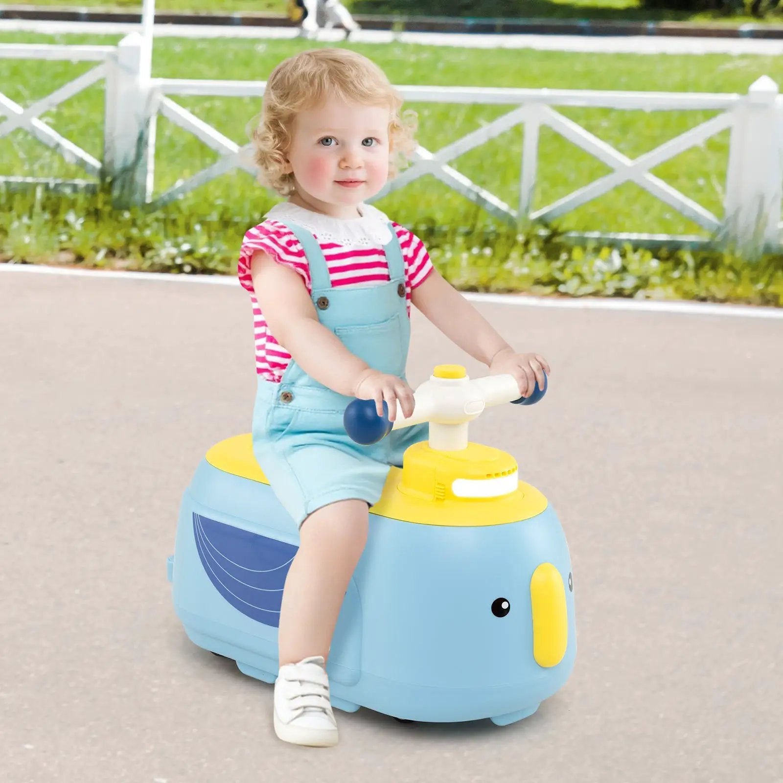 Toddler Ride on Toy with Trailer and Light Music by DirectDeals