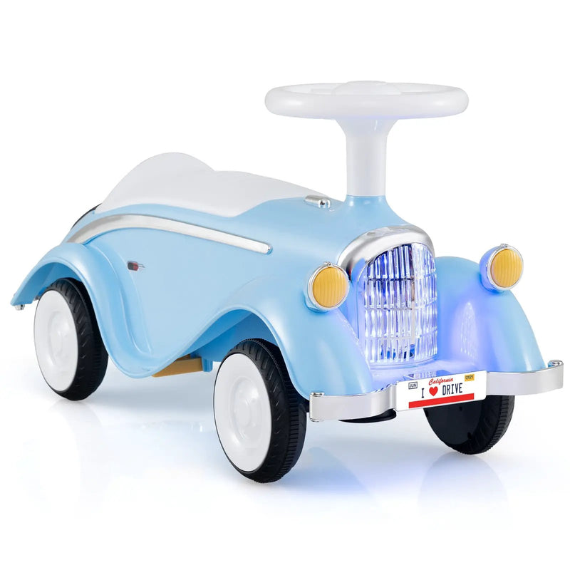 Toddler Ride on Toy Classic Sliding Car with Horn and LED Headlight by DirectDeals
