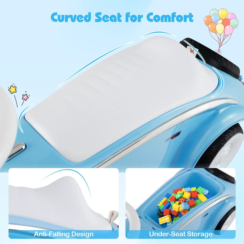 Toddler Ride on Toy Classic Sliding Car with Horn and LED Headlight by DirectDeals
