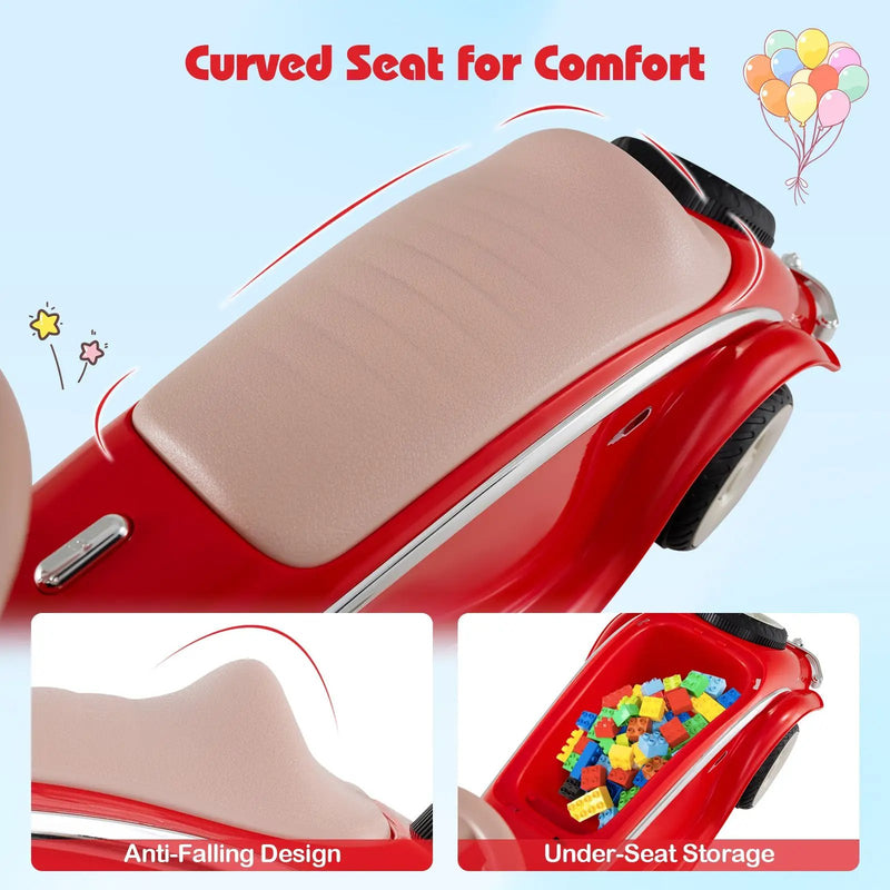 Toddler Ride on Toy Classic Sliding Car with Horn and LED Headlight by DirectDeals
