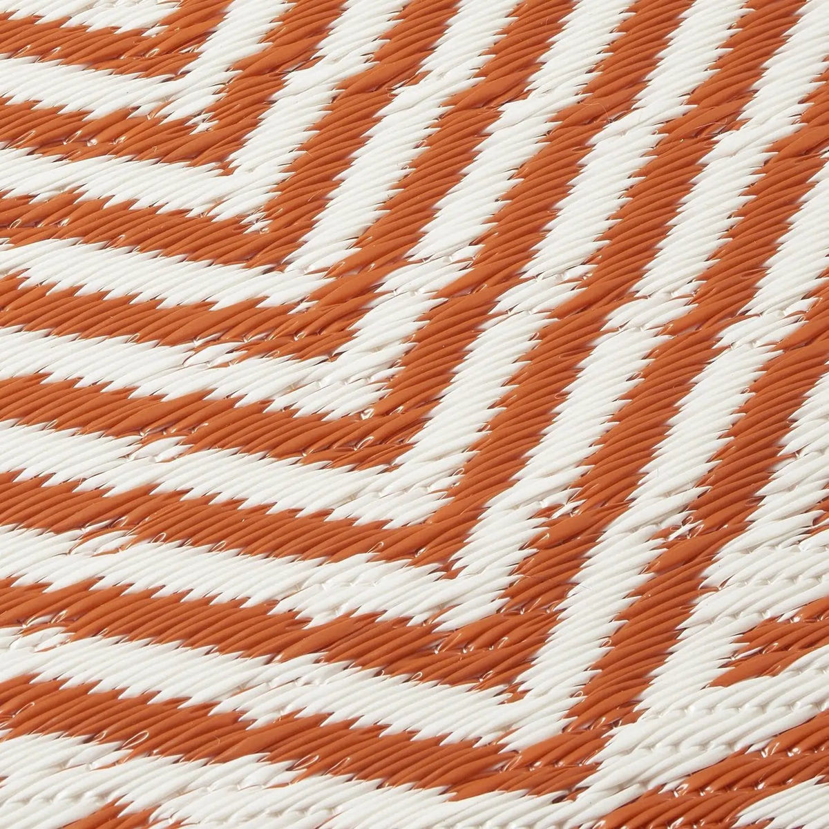 Tokyo - Burnt Orange Outdoor Rug for Patio, detail