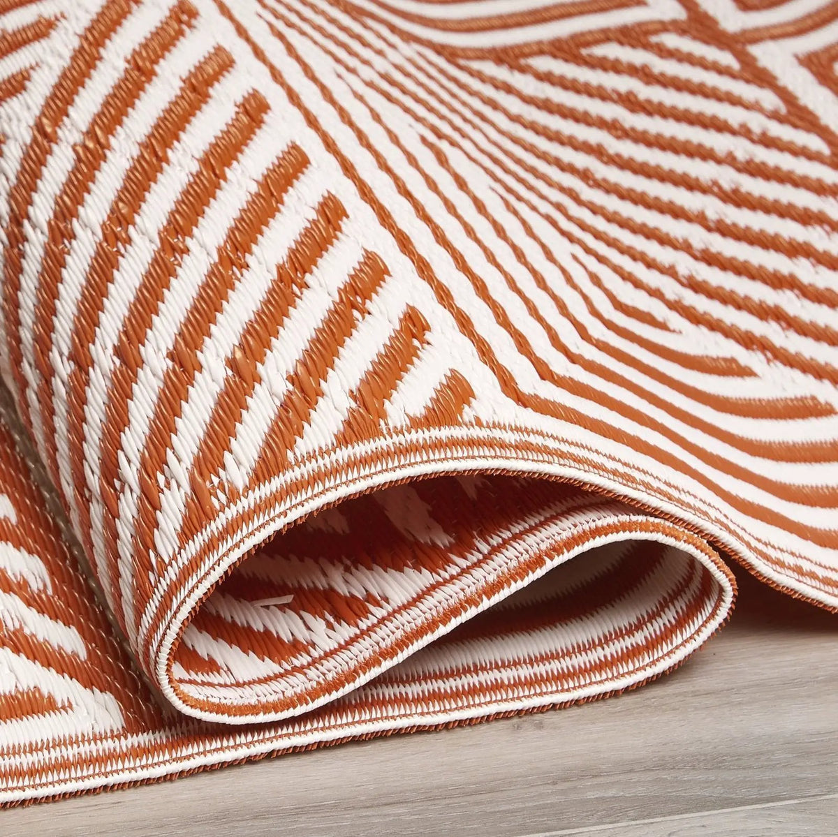 Tokyo - Burnt Orange Outdoor Rug for Patio, photo 3 of 7