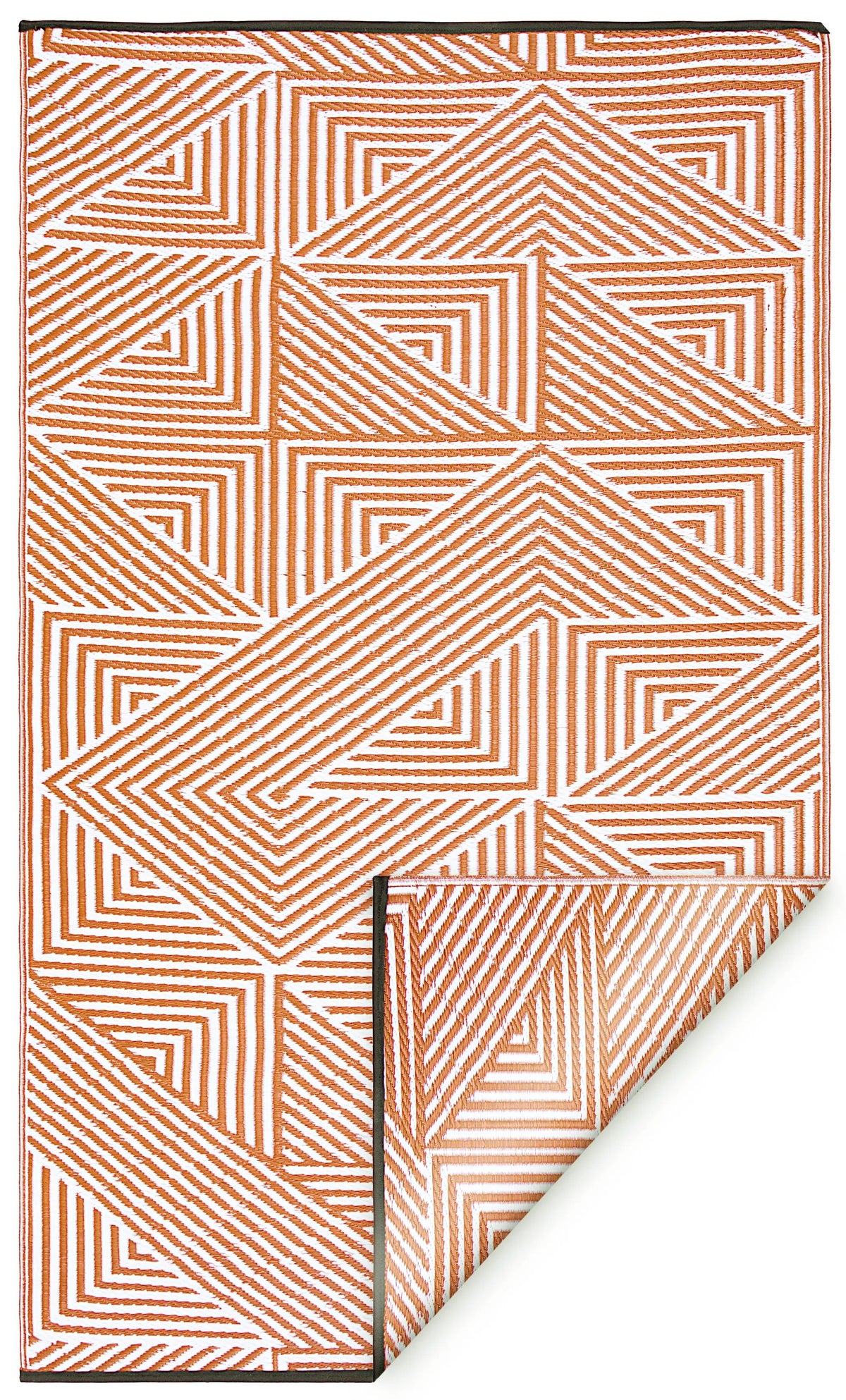 Tokyo - Burnt Orange Outdoor Rug for Patio, photo 5 of 7