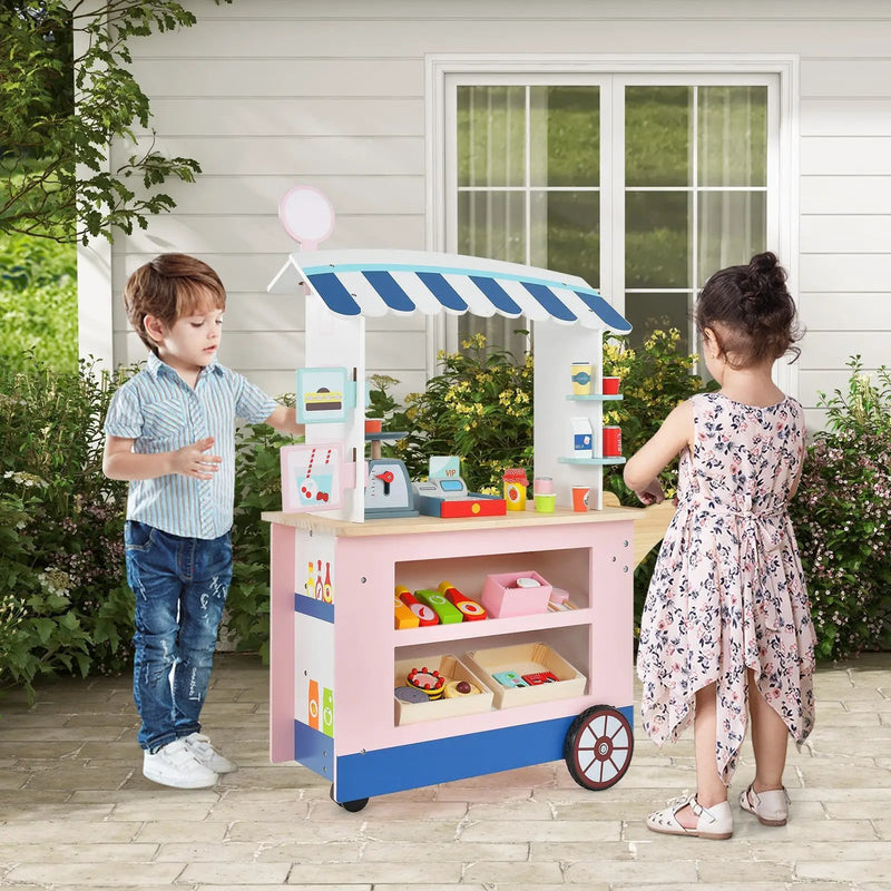 Toy Cart Play Set with POS Machine and Lovely Scale by DirectDeals