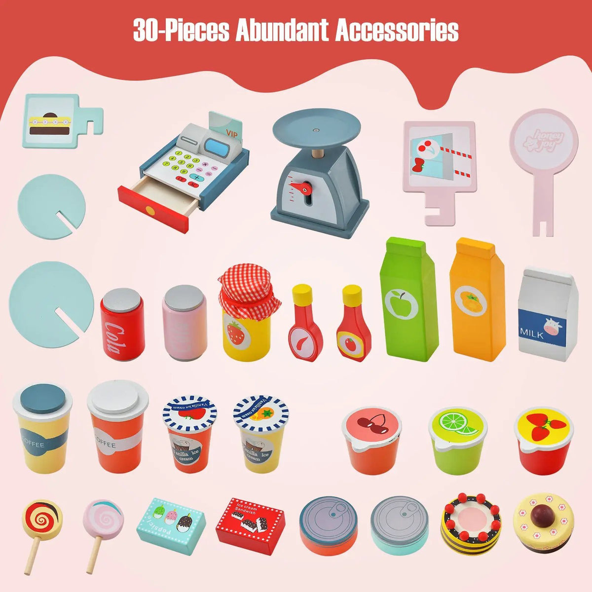 Toy Cart Play Set with POS Machine and Lovely Scale, photo 6 of 10