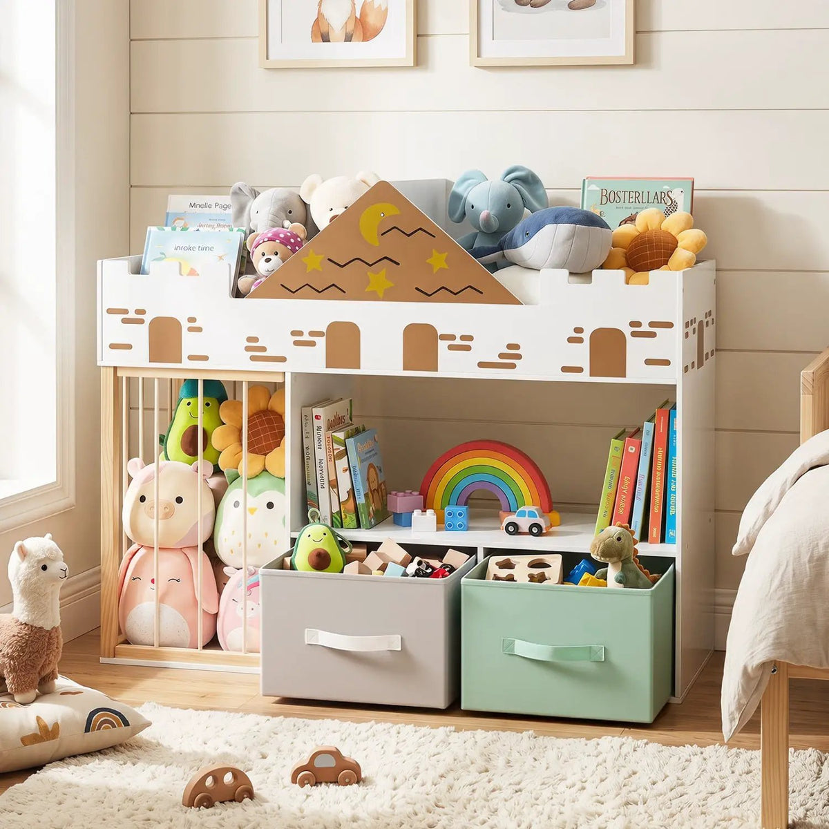 Kids Toy Storage Organizer with Stuffed Animal Holder, photo 9 of 16