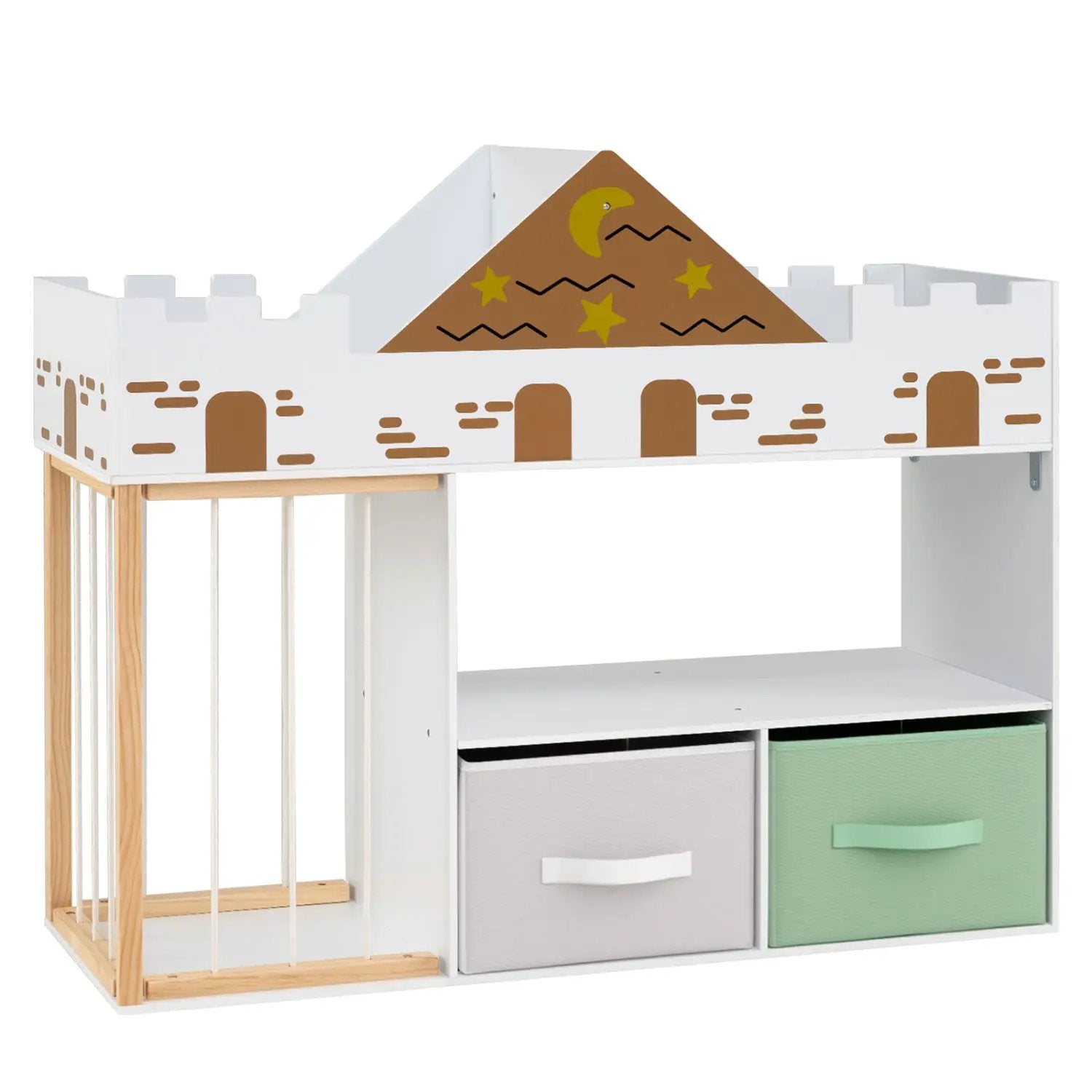 Kids Toy Storage Organizer with Stuffed Animal Holder by DirectDeals