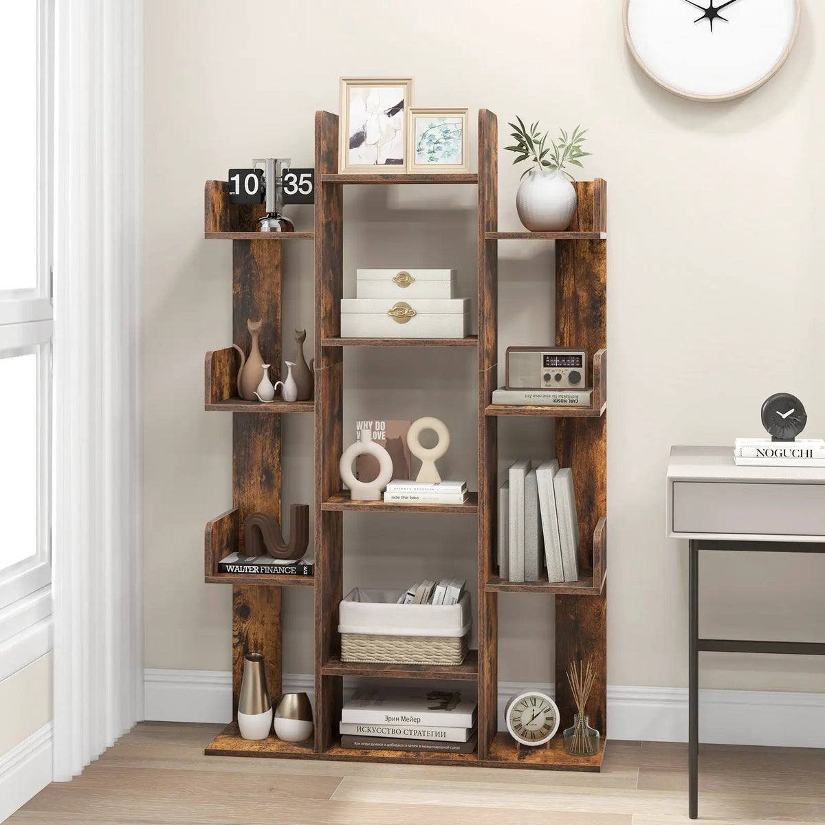 Tree-Shaped Bookshelf with 13 Compartments, photo 2 of 9