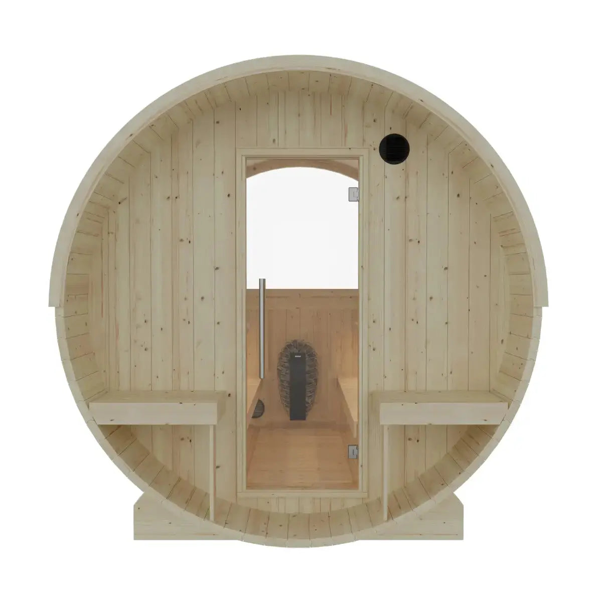 Turku Finnish Barrel Sauna with Terrace and WiFi Heater - Finnish Sauna Builders by Finnish Sauna Builders