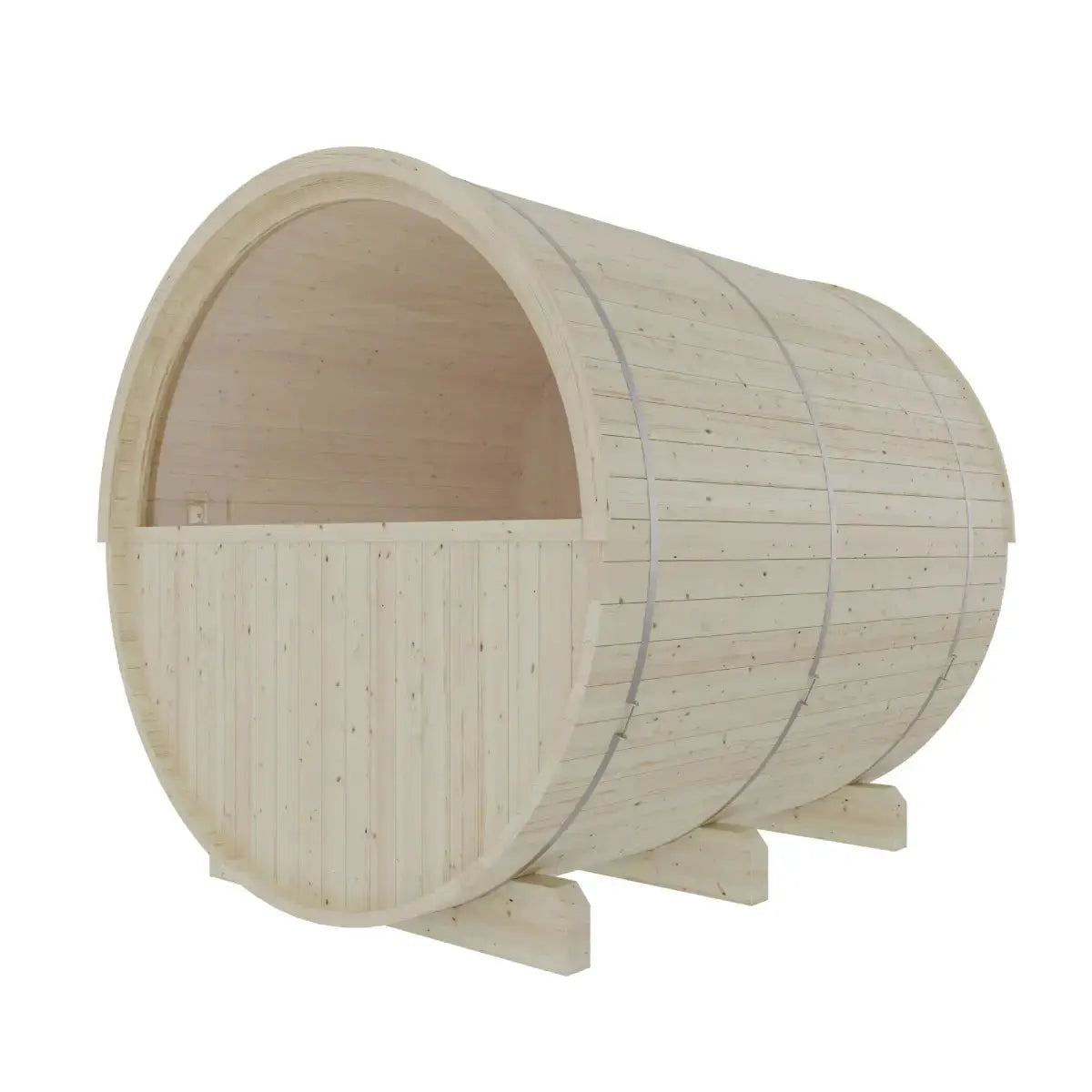 Turku Finnish Barrel Sauna with Terrace and WiFi Heater - Finnish Sauna Builders by Finnish Sauna Builders