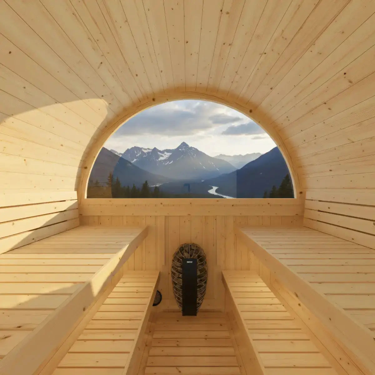 Turku Finnish Barrel Sauna with Terrace and WiFi Heater - Finnish Sauna Builders, photo 7 of 15