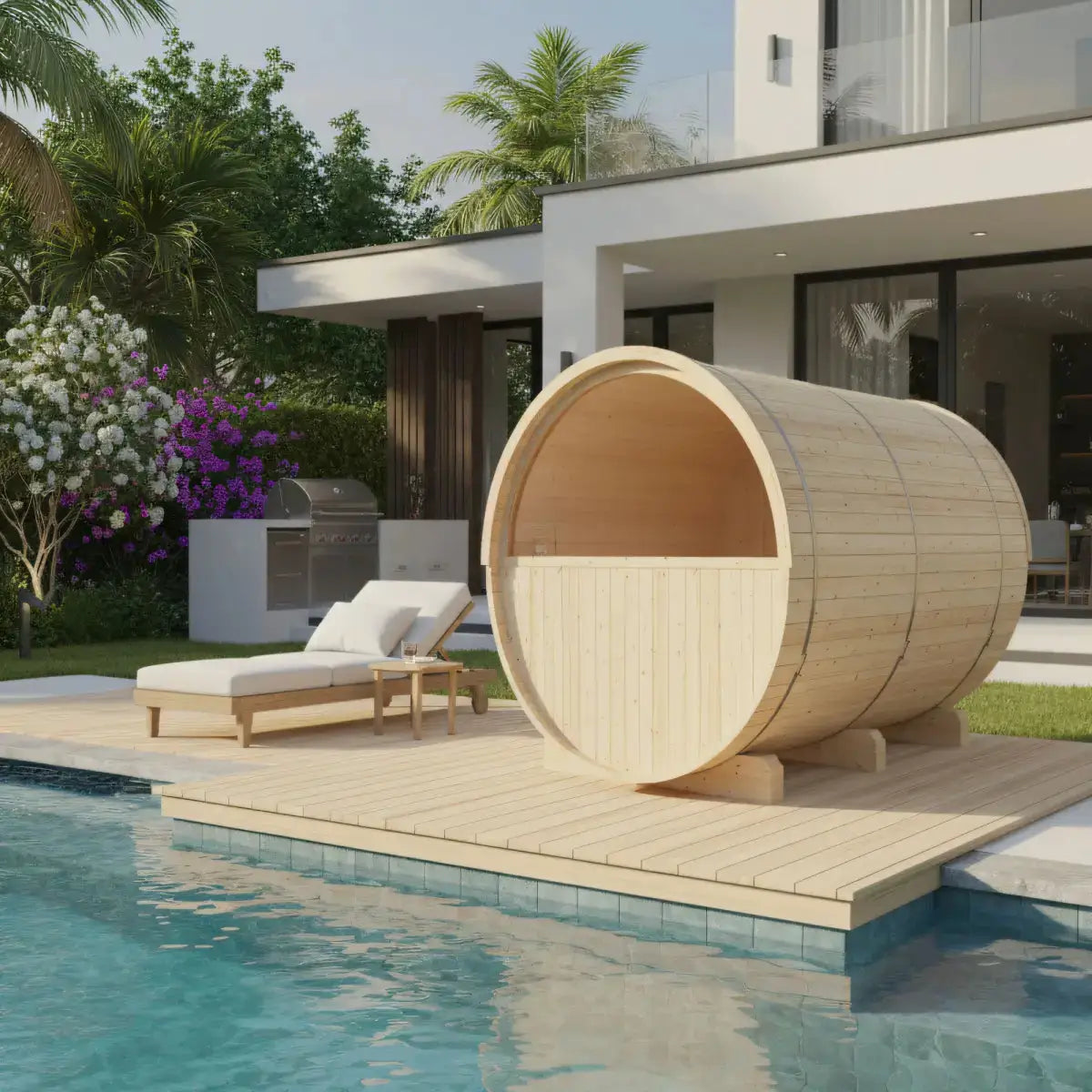 Turku Finnish Barrel Sauna with Terrace and WiFi Heater - Finnish Sauna Builders, photo 9 of 15
