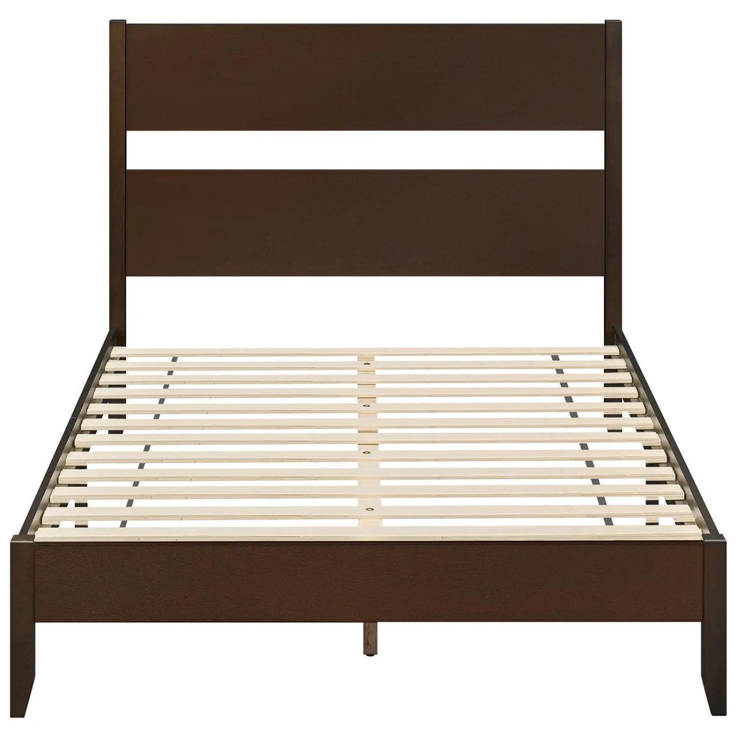 Full Bed Frame with Headboard and Solid Wood Legs by DirectDeals