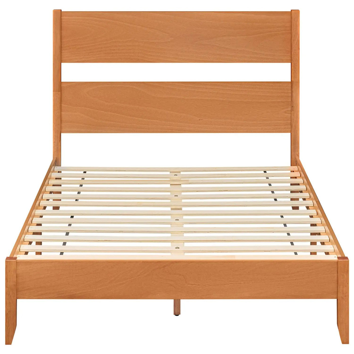 Full Bed Frame with Headboard and Solid Wood Legs by DirectDeals