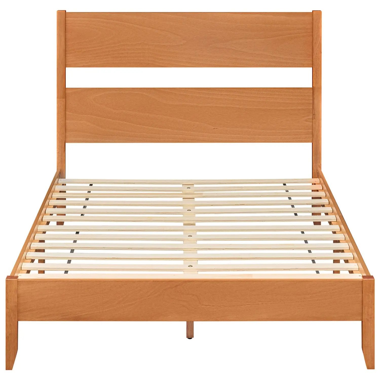 Full Bed Frame with Headboard and Solid Wood Legs by DirectDeals
