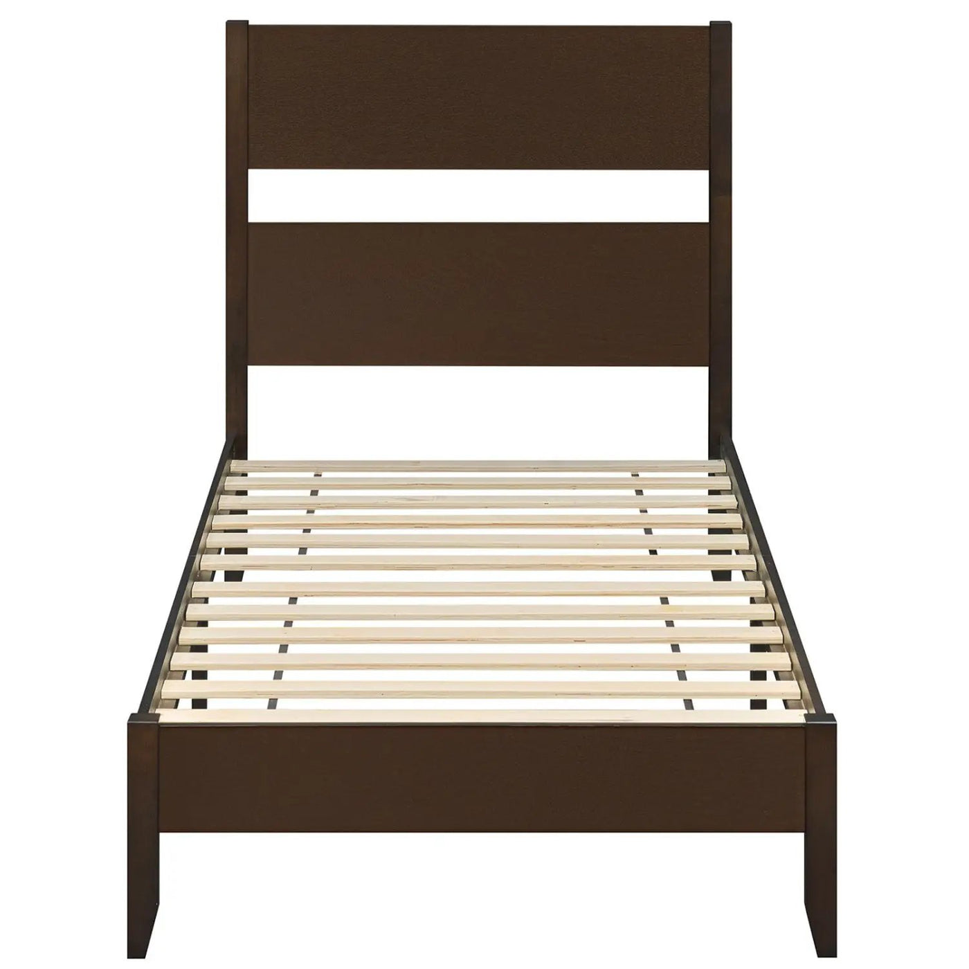 Twin Bed Frame with Headboard and Solid Wood Legs by DirectDeals
