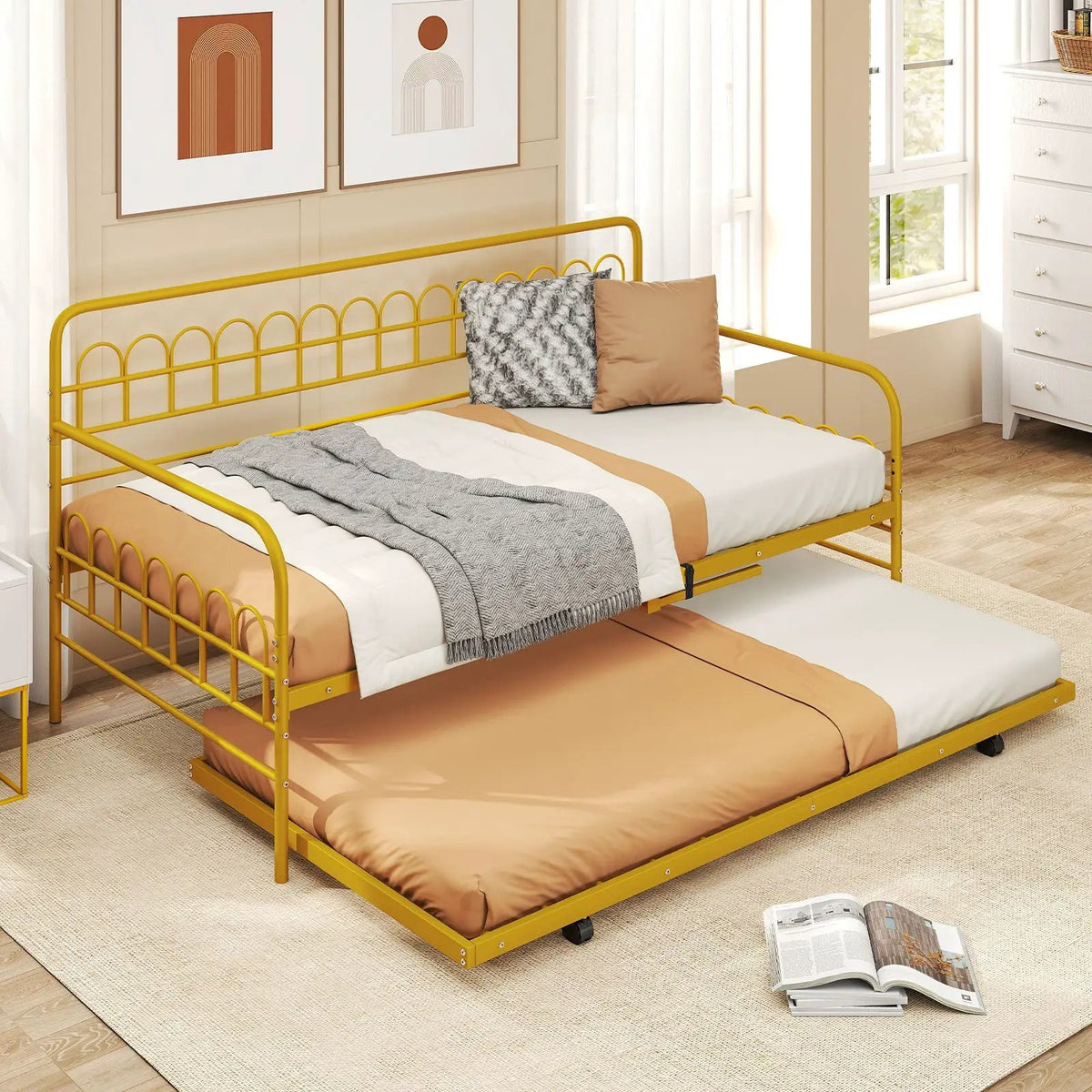 Twin Daybed with Curved Backrest and Armrests, photo 6 of 16