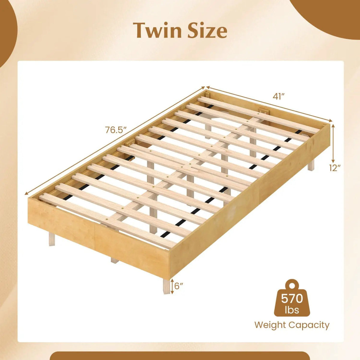 Twin/Full/Queen Size Floating Bed Frame with LED Lights for Bedroom, photo 19 of 24