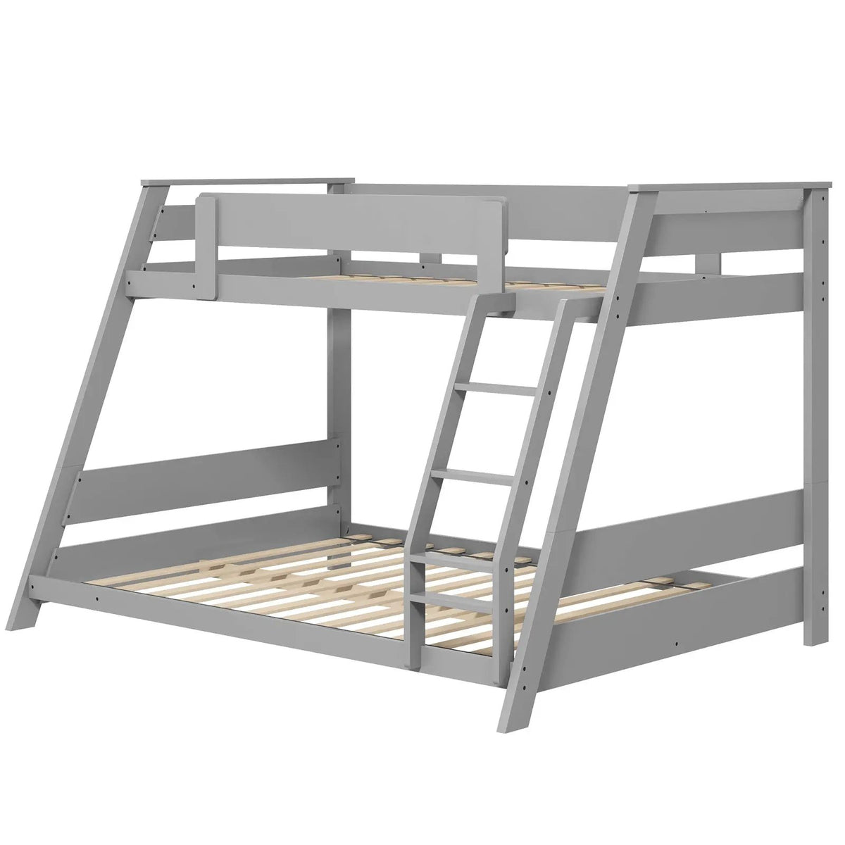 Twin Over Full Low Bunk Bed with Reversible Ladder, photo 3 of 9
