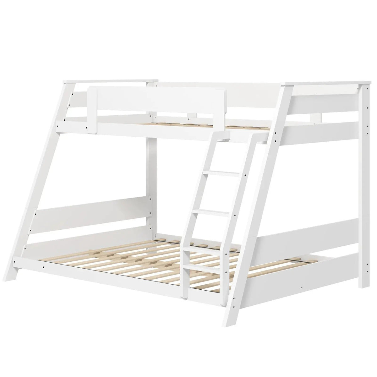 Twin Over Full Low Bunk Bed with Reversible Ladder, photo 9 of 9