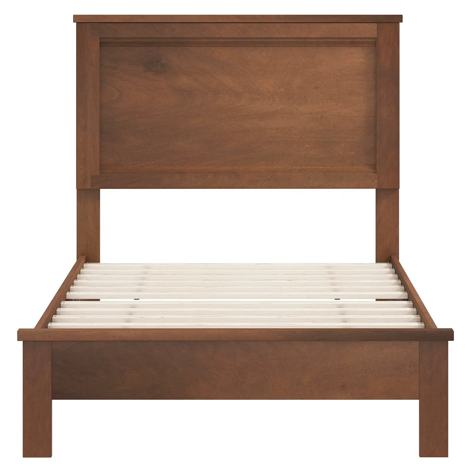 Twin Size Wooden Bed Frame with Headboard and Slat Support by DirectDeals