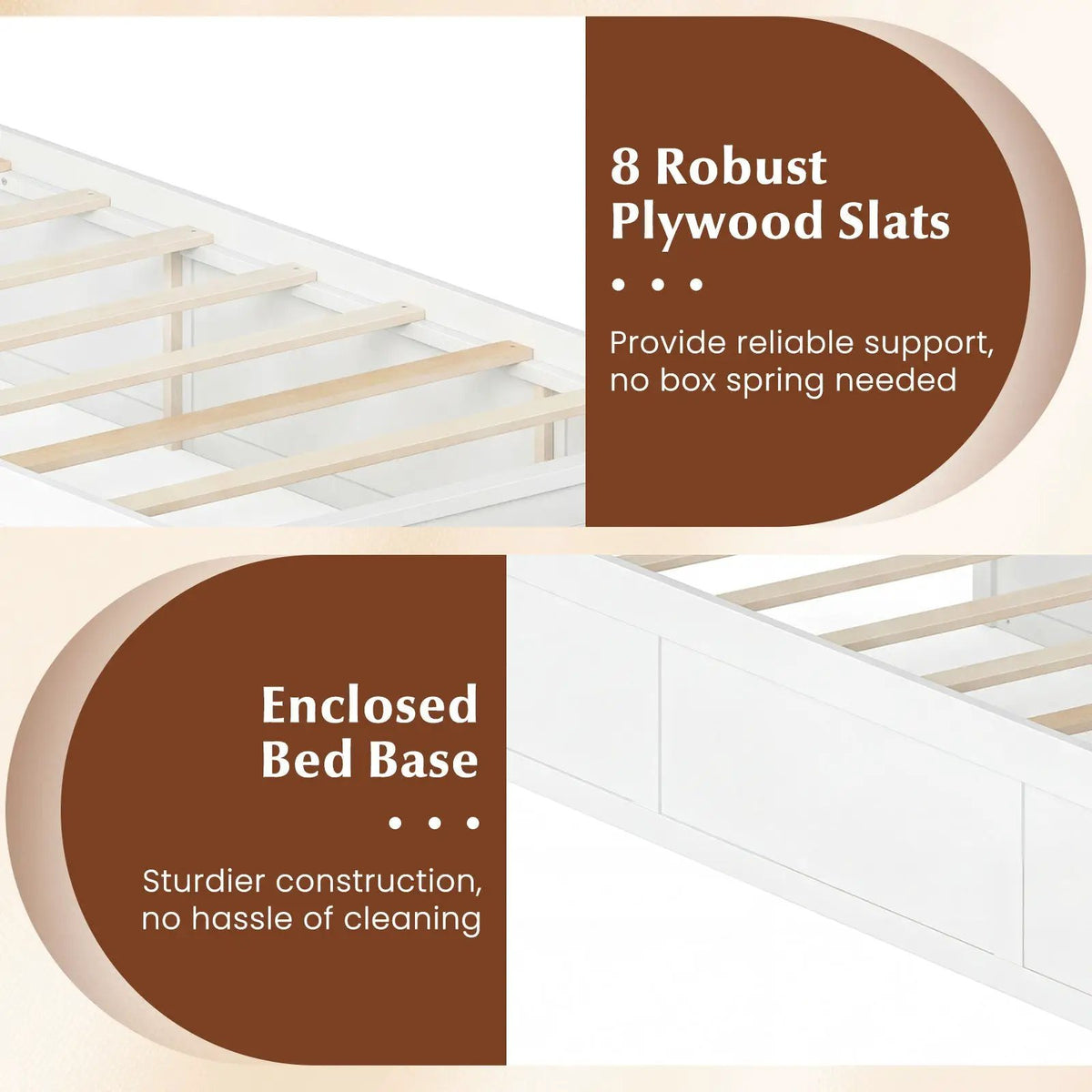 Twin Size Bed Frame with Storage Drawers and Headboard, photo 18 of 24