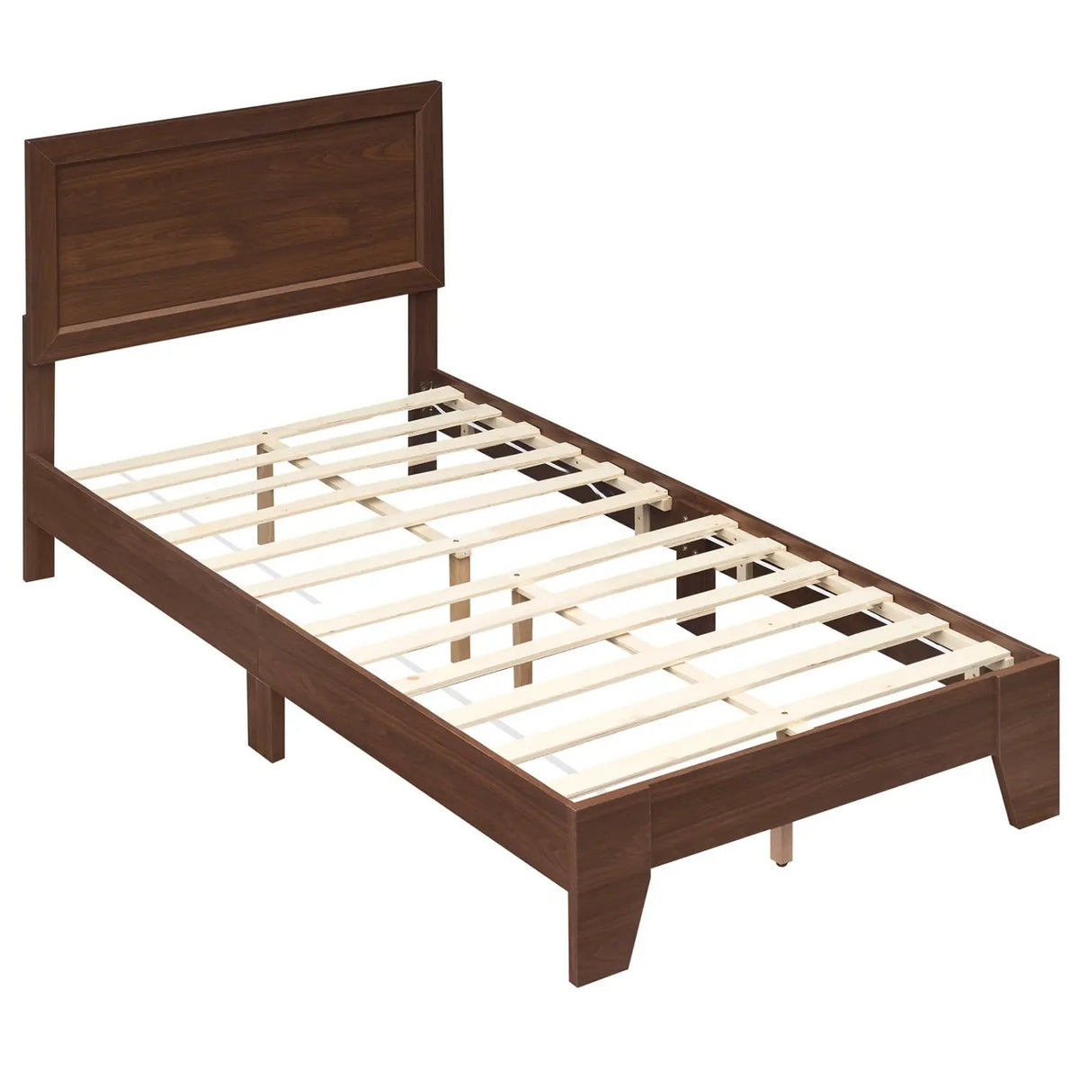 Twin Platform Bed Frame with Headboard - No Box Spring Needed, photo 11 of 16