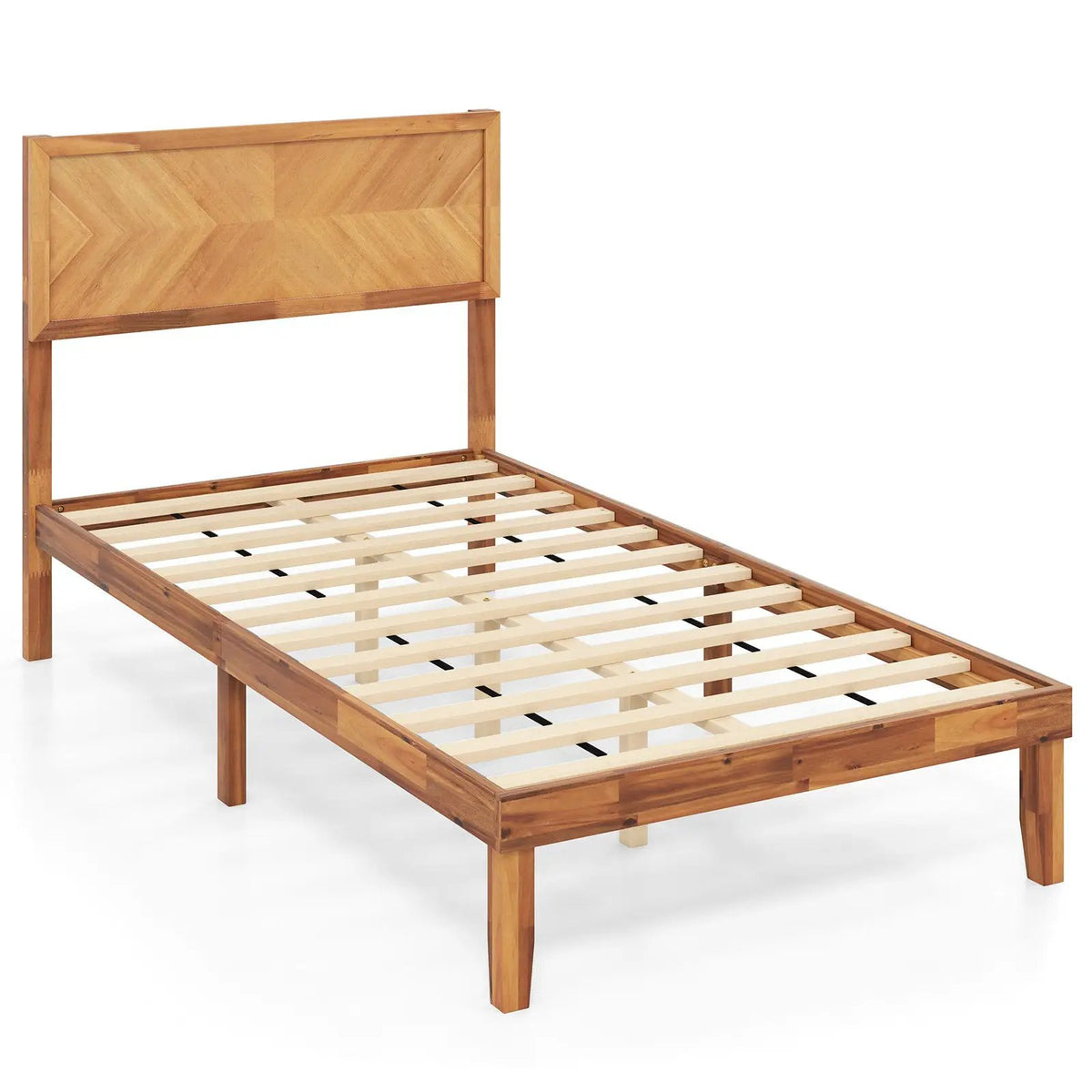 Twin/Full/Queen Size Bed Frame with Headboard and Storage Space, photo 10 of 10