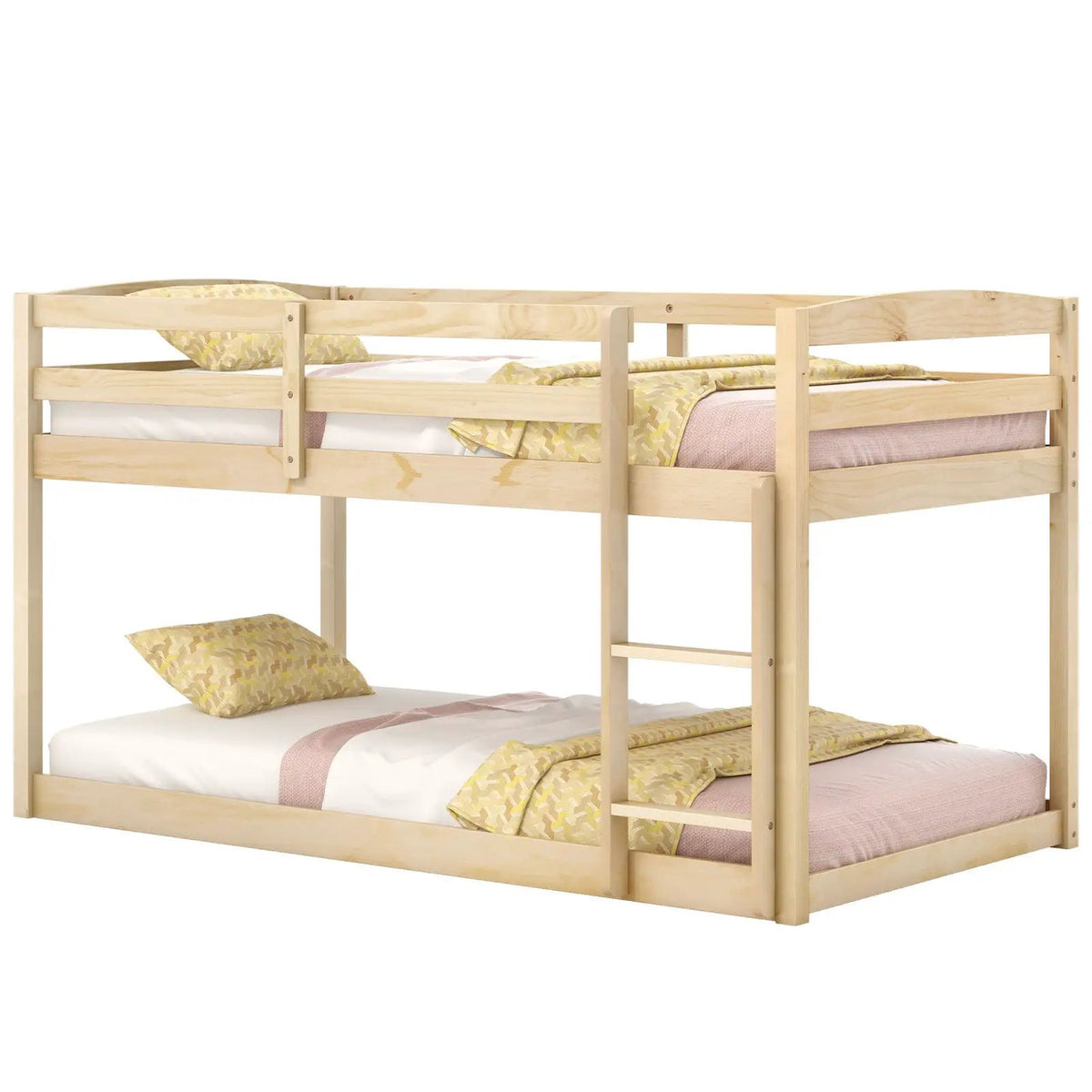 Twin Size Bunk Bed with High Guardrails and Integrated Ladder, photo 10 of 16