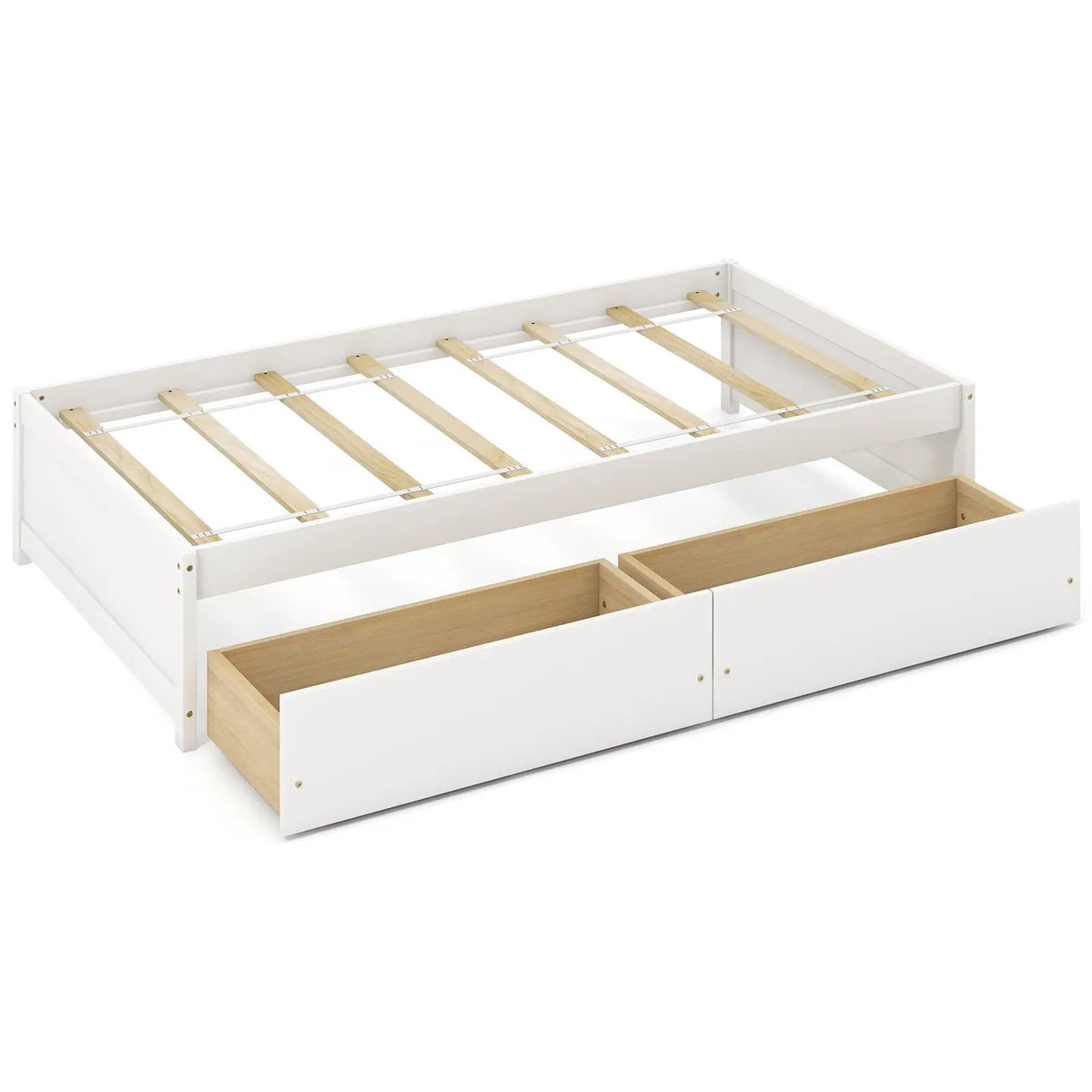 Twin Size Captain Bed with 2 Drawers and Slats Support, photo 9 of 9