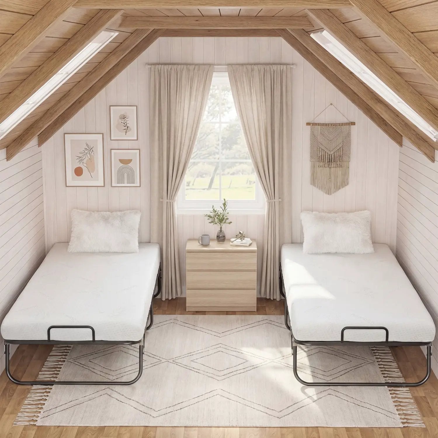 Twin Size Folding Bed with 5 by DirectDeals