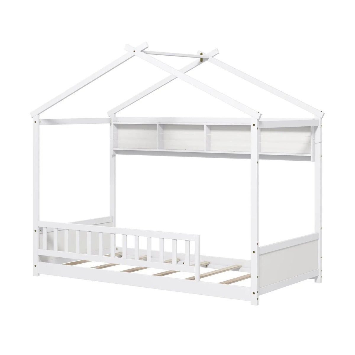 Twin Size House Bed with Storage Shelf and Headboard, photo 9 of 9