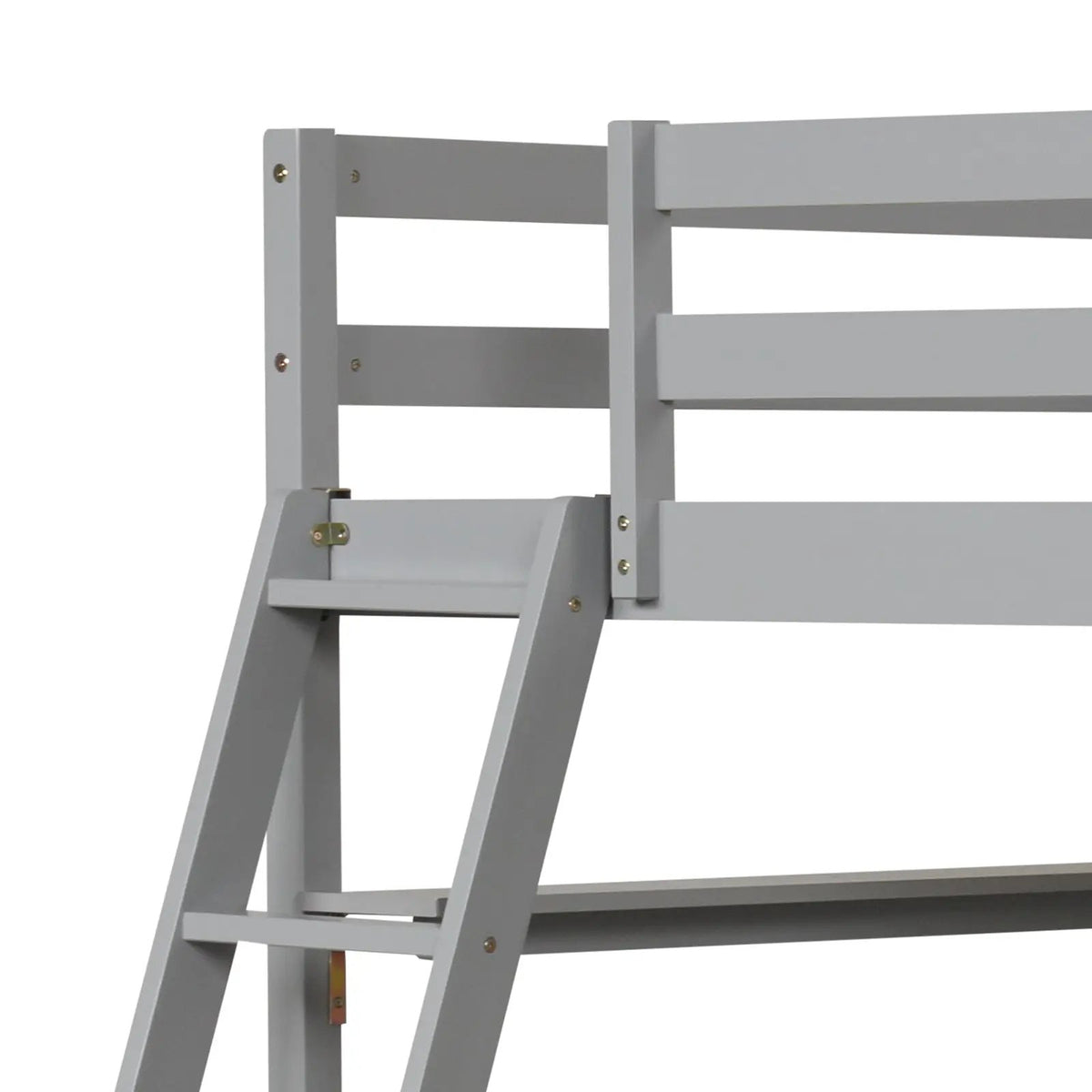 Twin Size Loft Bed with Desk and Bookshelves for Kids and Teens, photo 7 of 9
