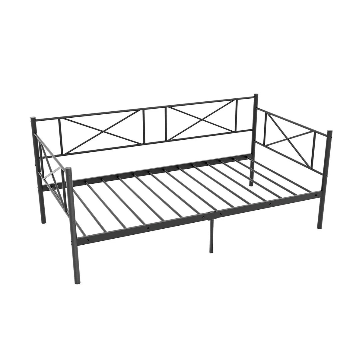 Twin Size Platform Bed with Heavy-duty Metal Slat Support, photo 3 of 9