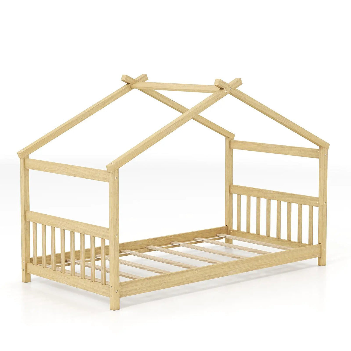 Twin Size Wooden House Bed with Roof, photo 9 of 10