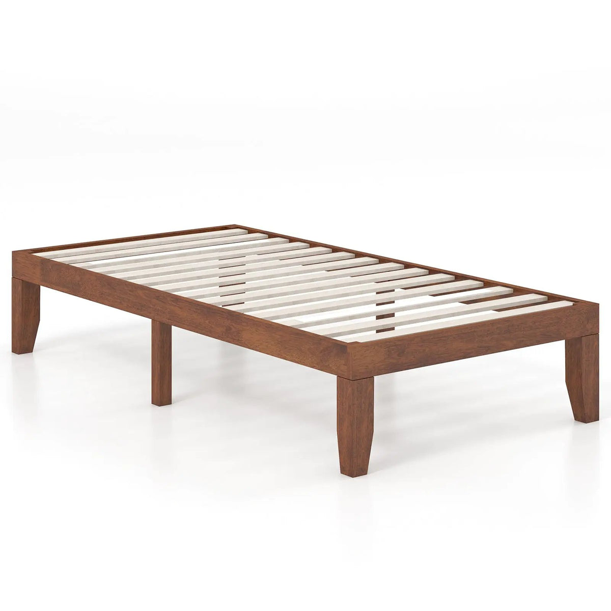 Twin Size 14 Inch Wooden Slats Bed Mattress Frame, photo 9 of 10