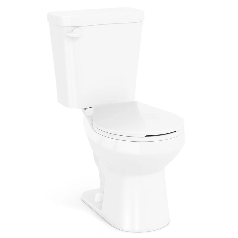 Two-Piece Round Toilet with 17.5 inch ADA Comfort Chair Height Seat by DirectDeals