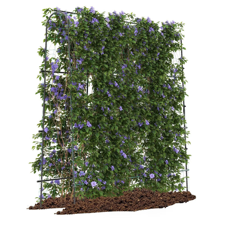 71 x 71 Inch U-Shaped Tall Garden Arched Trellis for Climbing Plants by DirectDeals