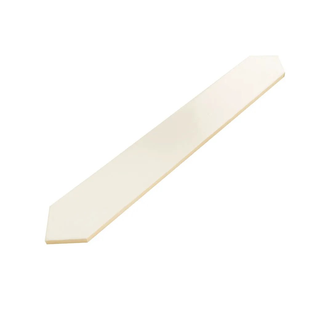 Pearl White 3x19 Glossy Picket Porcelain Tile (20 pack, 7.65 sq ft/case) by Apollo Tile